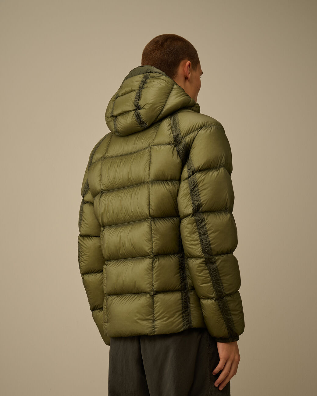 C.P Hooded Down Puffer - GREEN BANANA