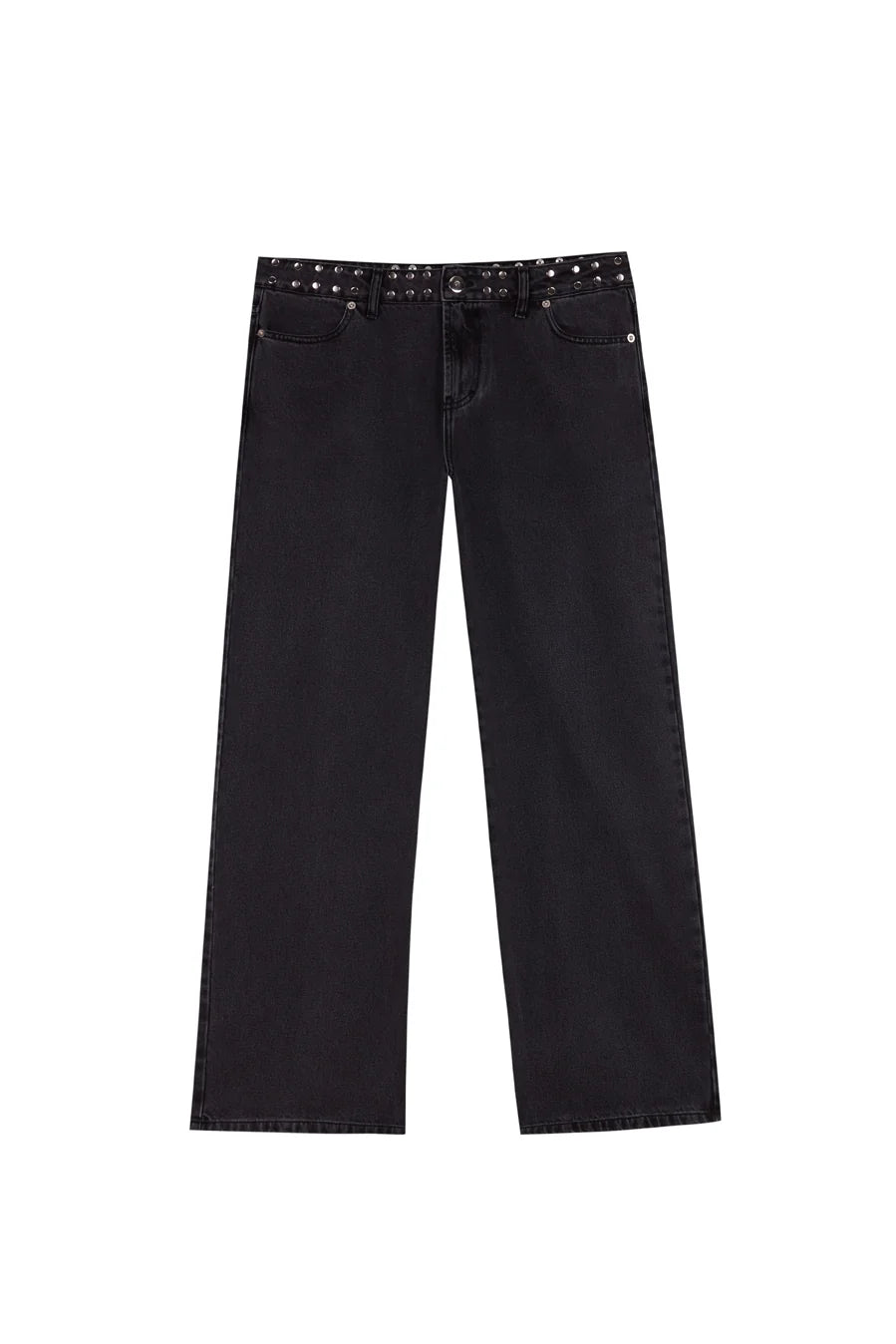BLACK JEANS PINK STAR