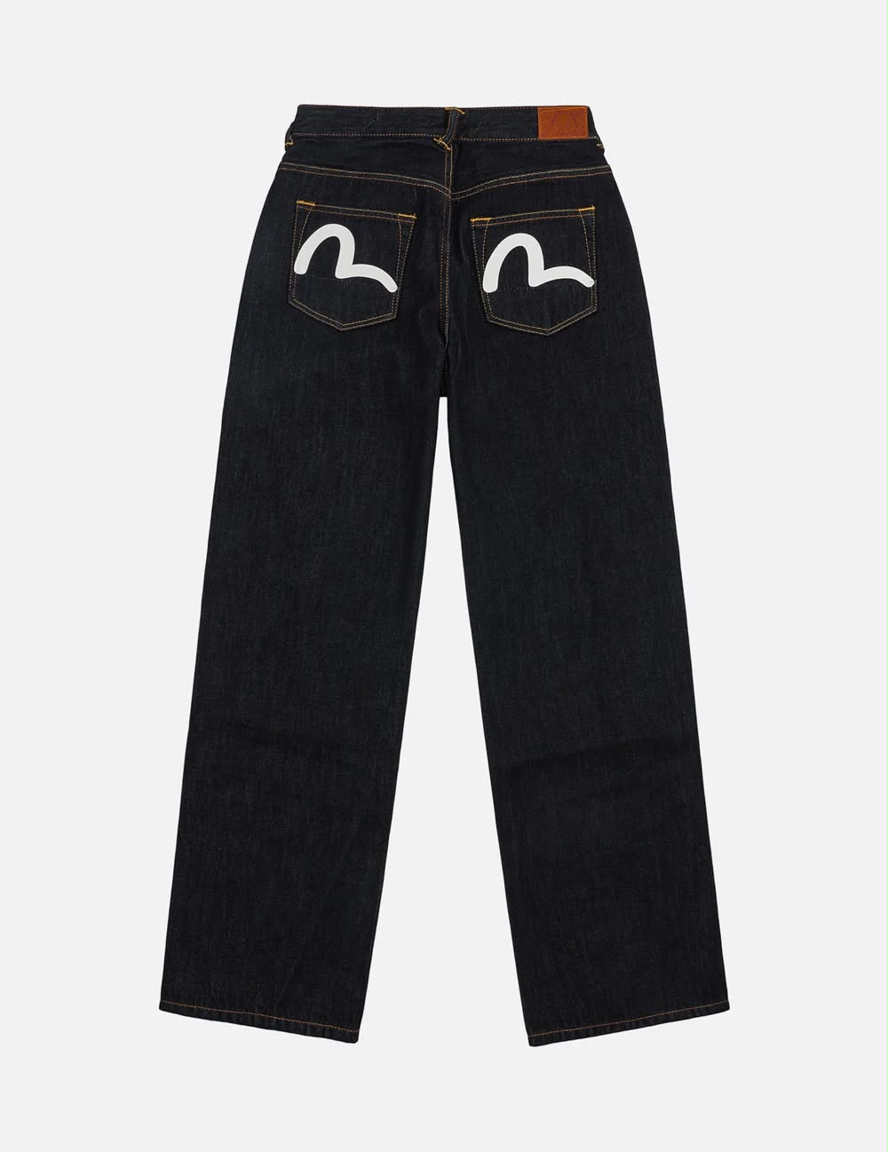 Seagull Print Pockets Regular Fit Jeans #2020